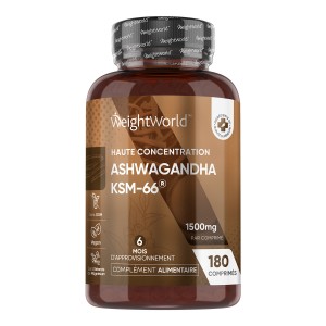 Ashwagandha KSM-66 en comprimés 1500 mg