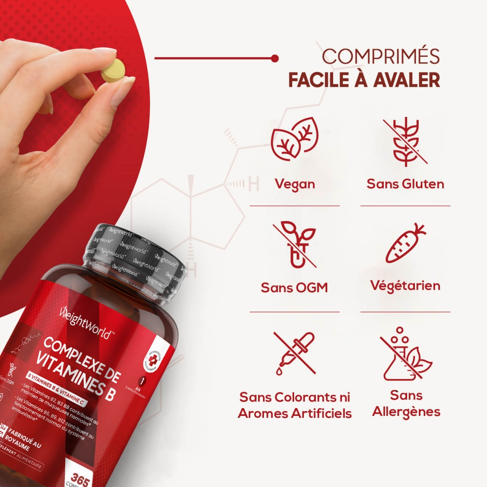 Complexe De Vitamines B | Pour Prendre Soin Du Corps | WeightWorld