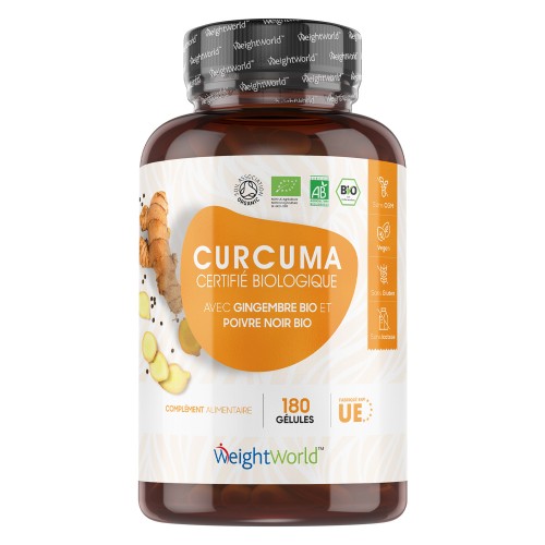 Curcuma Bio avec Poivre Noir et Gingembre