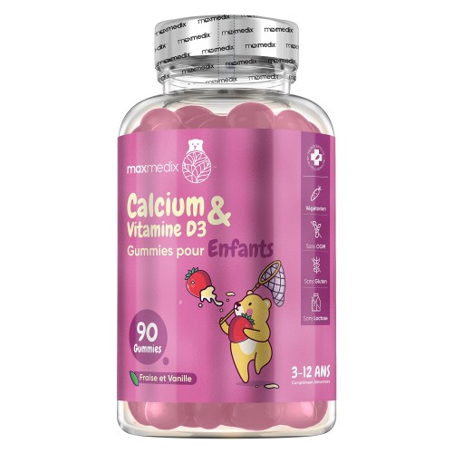 Calcium et Vitamine D3 en gummies pour enfants